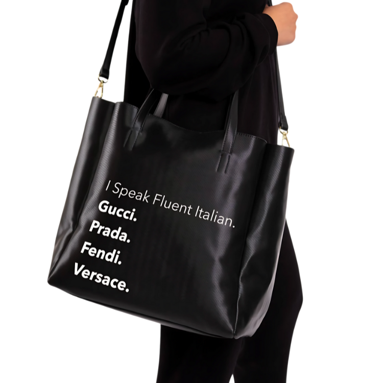 "Fluent Italian" tote