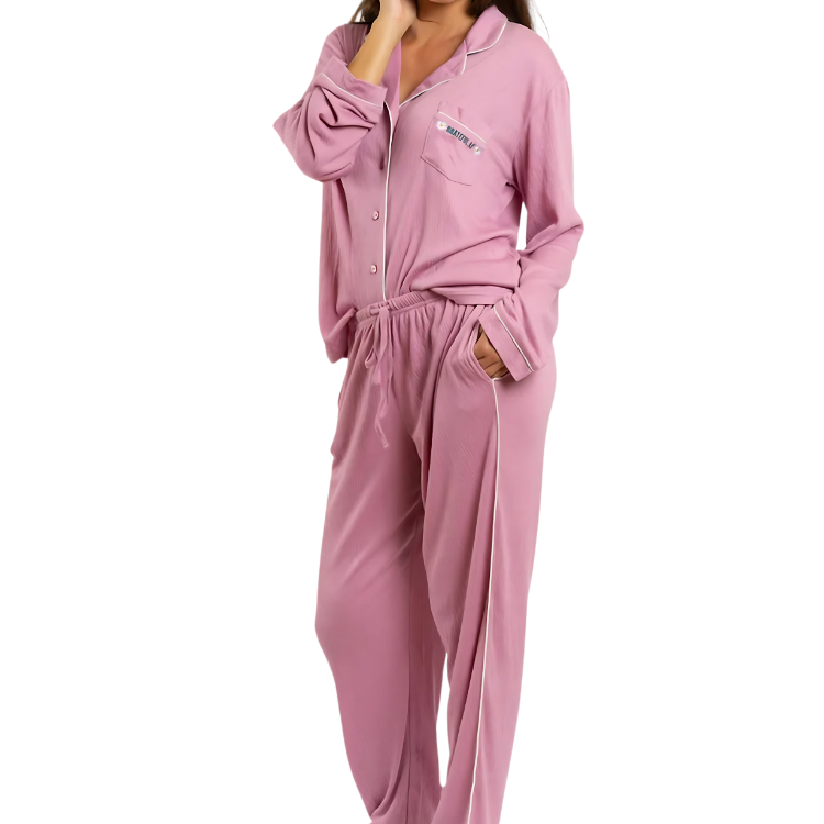 Grateful "AF" Pajama & Slippers Set