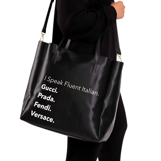 "Fluent Italian"  tote